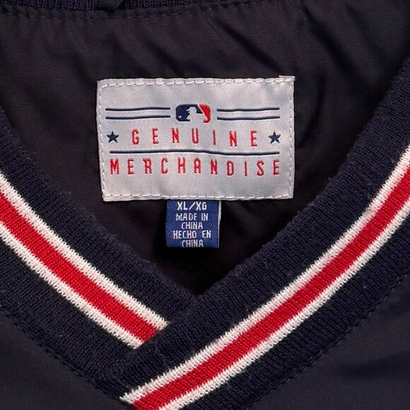 Vintage Boston Red Sox MLB Genuine Merchandise Navy Red Pullover Jacket Size X - Picture 5 of 8
